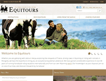 Tablet Screenshot of equitours.com